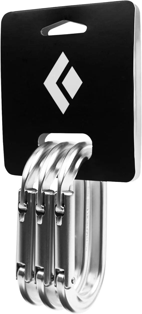 Black Diamond Equipment Oval Keylock 3 Pack - Polished