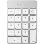 Satechi Slim Aluminum Bluetooth Wireless 18-Key Keypad Keyboard Extension - Compatible with MacBook Pro, MacBook Air, Mac Mini, iMac, iMac Pro, iPad, iPhone and More (Silver)