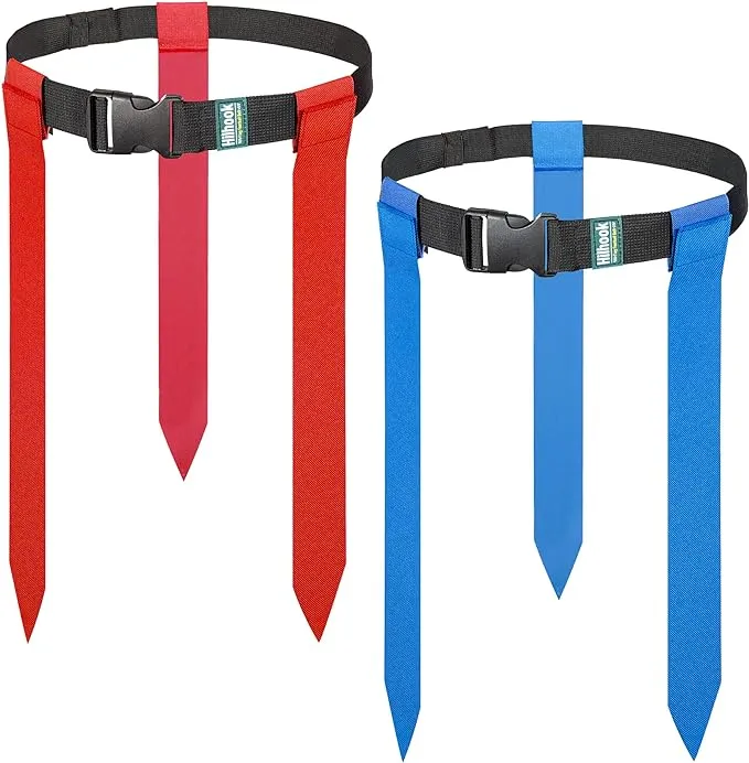 Flag Football Belts, 10 Sets / 20 Sets of Adjustable Flag Football Set with Flags for Kids Youth and Adults Training