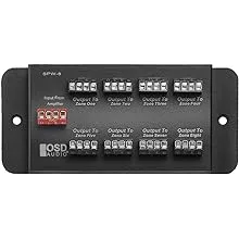 SPW8 Whole House Audio 8-Zone Speaker Distribution Panel Single Audio Input 300W Per Channel - OSD Audio