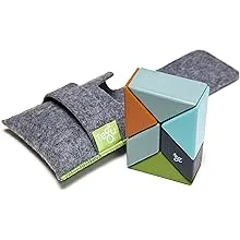 Tegu Pocket Pouch Prism 6 Piece Magnetic Blocks - Nelson