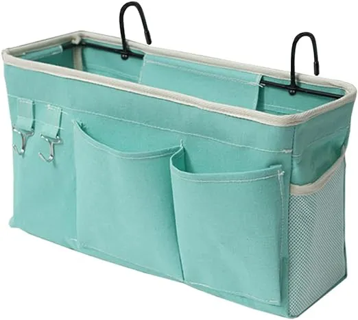 Bedside Caddy/Bedside Storage Bag Hanging Organizer for Bunk and Hospital Bed...