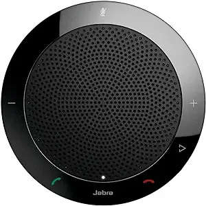 Jabra 7410-209 Model Speak 410 USB Speakerphone, Plug and Play Solution, Works with All PCs, Outstanding Sound Quality, Full Compatibility with UC Systems & VoIP Clients, LED Indicators