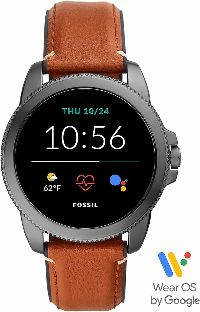 Fossil Gen 5E Smartwatch Brown Leather 44mm New Free Shipping