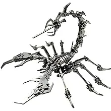 3D Metal Puzzle Scorpion DIY Model Kit, Puzzle Jigsaw Scorpion King 3D Stainless Steel Ornaments