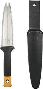 Fiskars 340130-1001 Hori Hori Knife, 7 in L Blade, Stainless Steel Blade