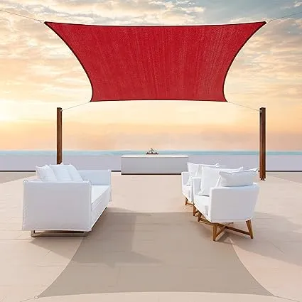 "Sun Shade Sail 16' x 20' - Red Rectangle"