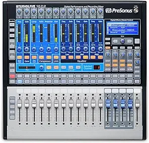 Mezclador de rendimiento y estudio Presonus Studio Live 16.0.2 USB 16X2 con software-