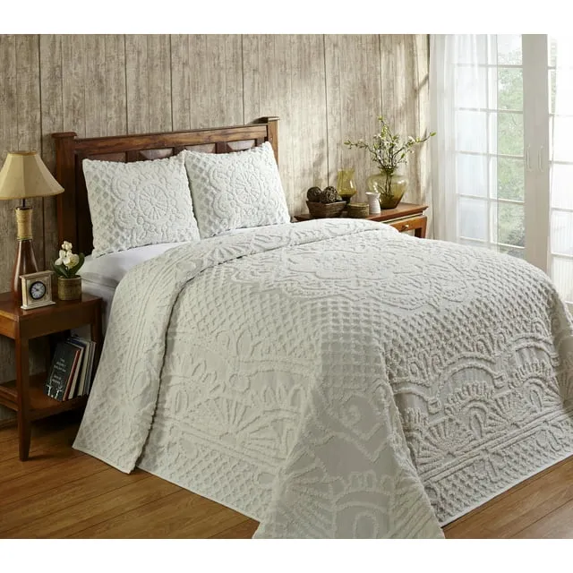 Better Trends Trevor Cotton King Bedspread Set - Sage