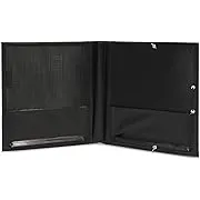 Juvale Music Sheet Folder with Elastic Band (12.6 x 13.7 in, Black)