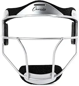 Champion Sports Softball Face Mask, Silver / Adult