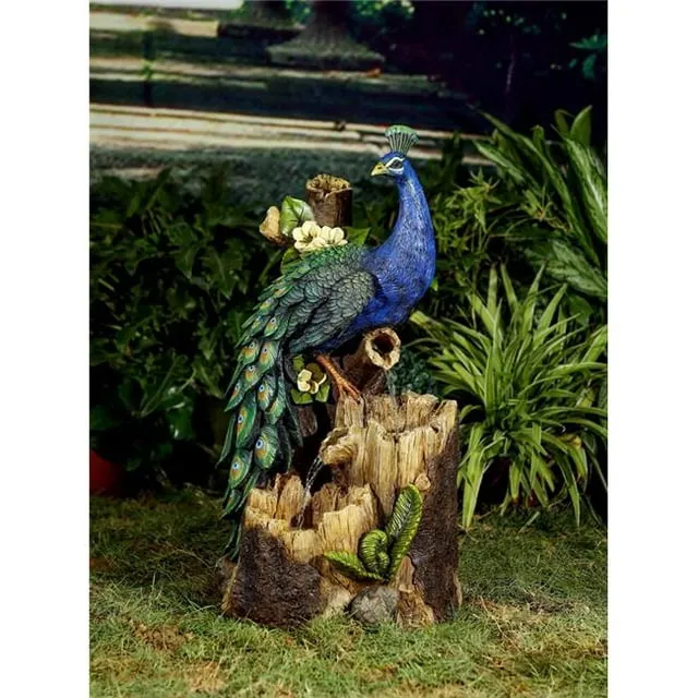 Jeco Outdoor Peacock Fountain