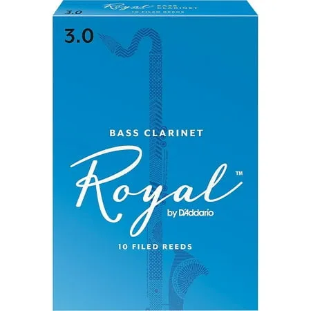 Rico Royal Bass Clarinet Reeds 10 Ct 3.0 Strength