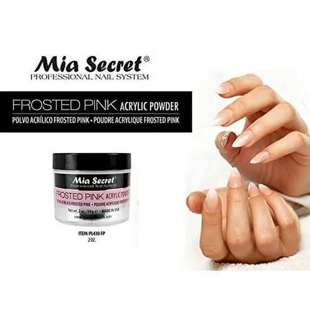 Mia Secret - Frosted Pink Acrylic Powder 2oz & 1oz - Pick Yours - New Item! (2oz)