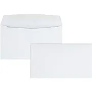 Quality Park #6-3/4 Business Envelopes with a Gummed Flap for Standard Remittance Business Mailing, 24 lb White Wove, 5-3/8 x 6-1/2, 500 per Box (90070)