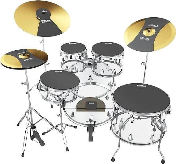 Soundoff Drum Mute Pads - Full Box Drum Pad Set - Drum Mutes Pack - 4 Tom/Sna...