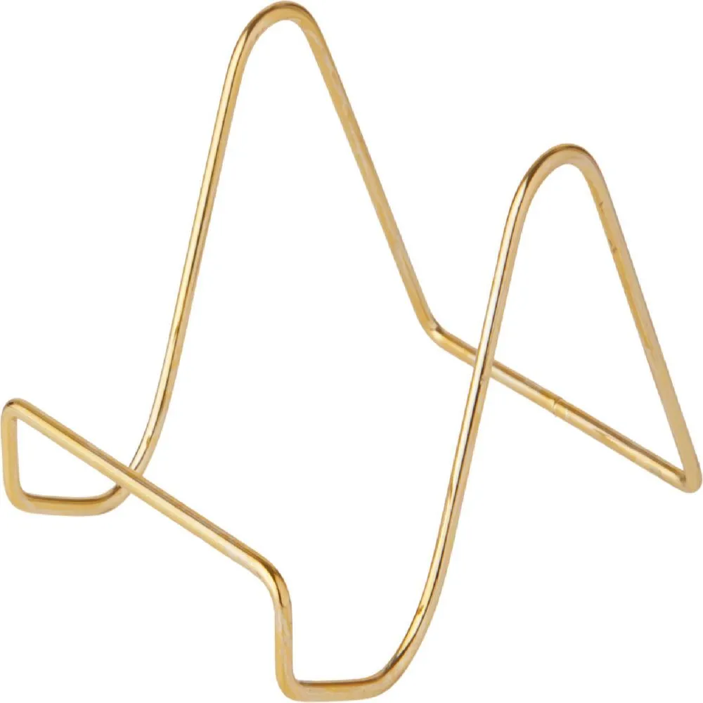 "Bard's Twisted Gold-toned Wire Easel, 4.5 H x 3.5 W x 4.25 D, Pack of 2"