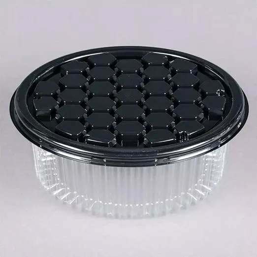 10-11" Plastic Disposable Cake Containers Carriers with Dome Lids and Cake Boards | 5 Round Cake Carriers for Transport | Clear Bundt Cake Boxes Cover | 2-3 Layer Cake Holder Display Containers