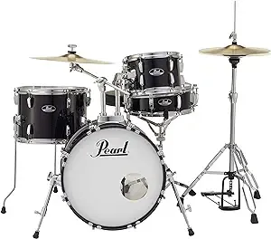 Pearl Roadshow 4-Piece Jazz Drum Set - Jet Black