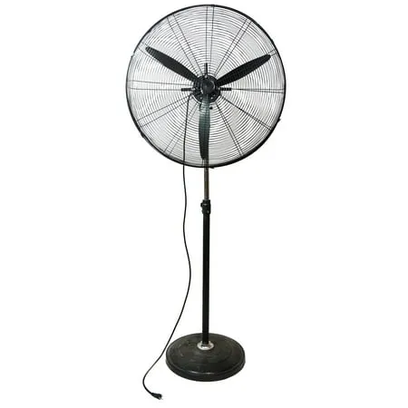 Northlight 30 Adjustable Height 3-Speed Oscillating Industrial Pedestal Fan