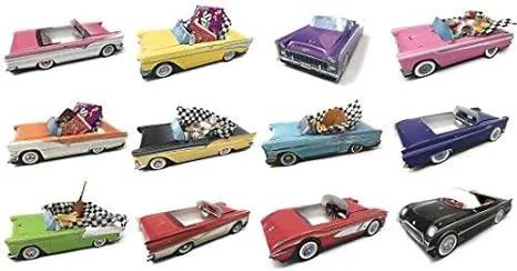 Dunwoody Specialty Sales - Classic Car Sets 12 Classic Car Party Food Boxes - 1950's Collection