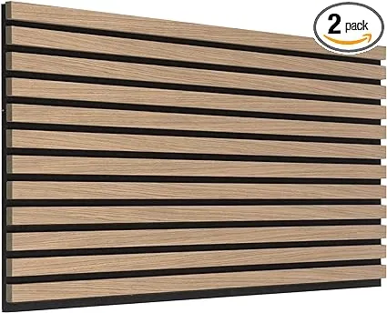 0.83 in. x 8 ft. Slat Water Resistant Acoustic Diffuser Decorative Wall Paneling