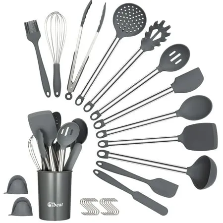 Keidason Silicone Cooking Utensils Set 12-piece Kitchen Utensil Set Non-stick...