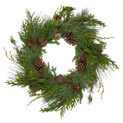 Northlight Rustic Green And Brown Artificial Christmas Pinecone Wreath - 30-Inch Unlit