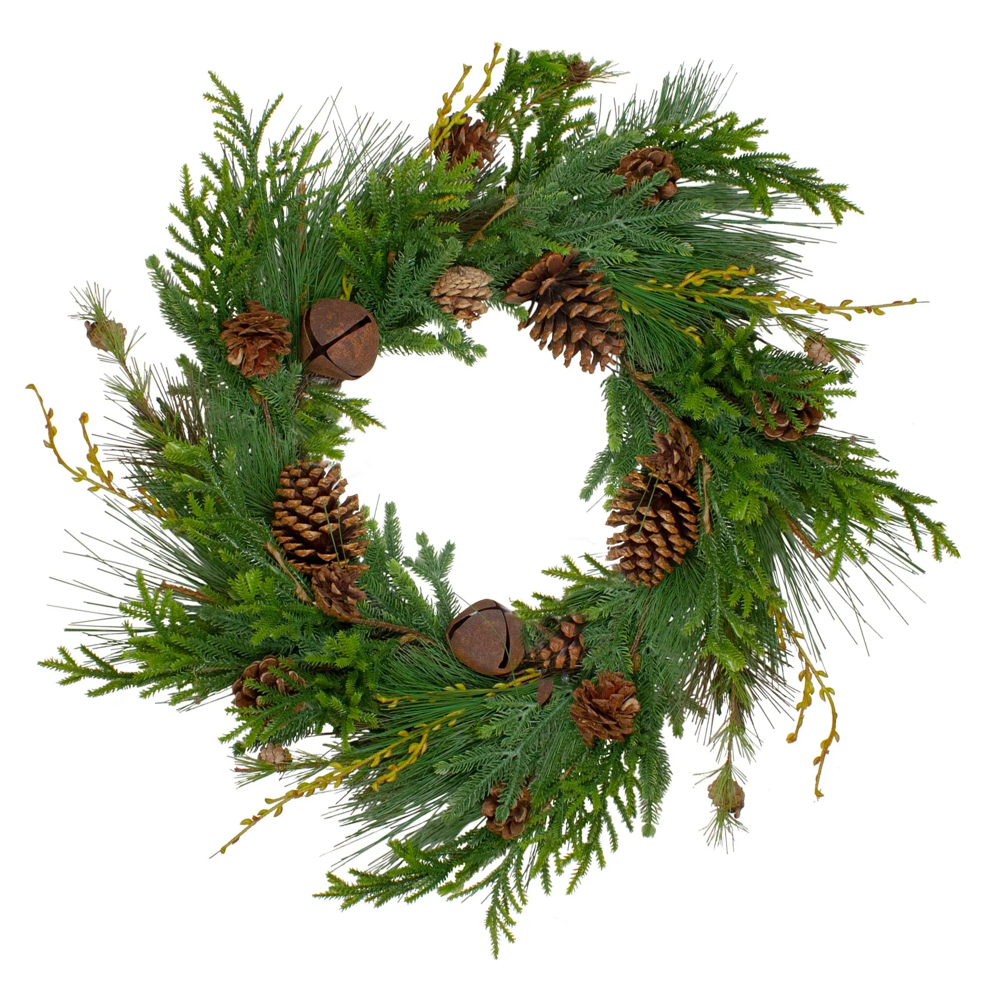 Northlight Rustic Green and Brown Artificial Christmas Pinecone Wreath - 30-inch, Unlit