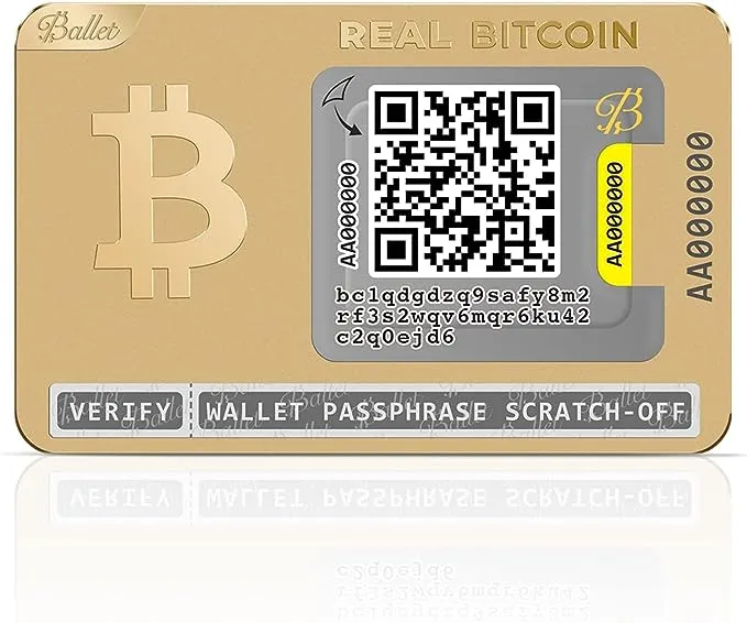 Ballet Real Series Litecoin Cold Storage Wallet Card