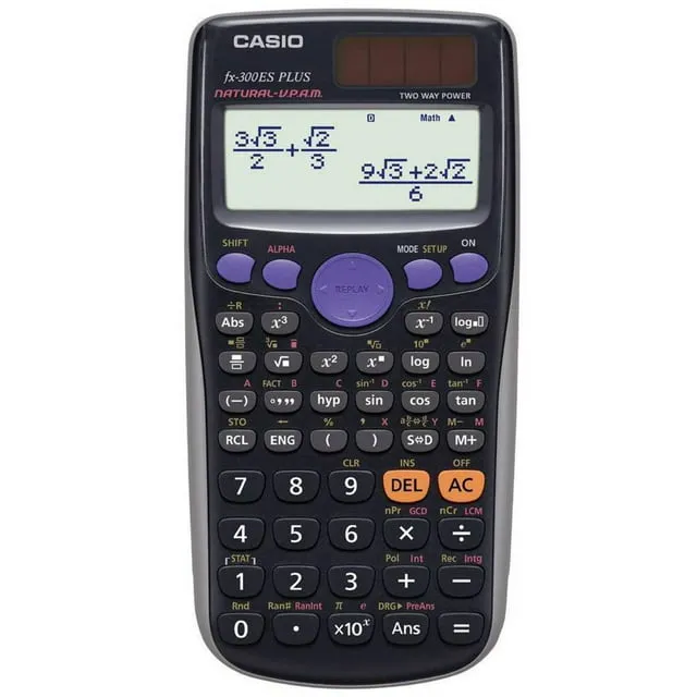 Casio fx-300ES Plus Scientific Calculator, Blue, FX300ES Plus-BU