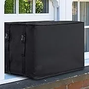 Window Air Conditioner Cover for Outside,Outdoor AC Covers for Window Units,25.5W x 21D x 17H inches,Black