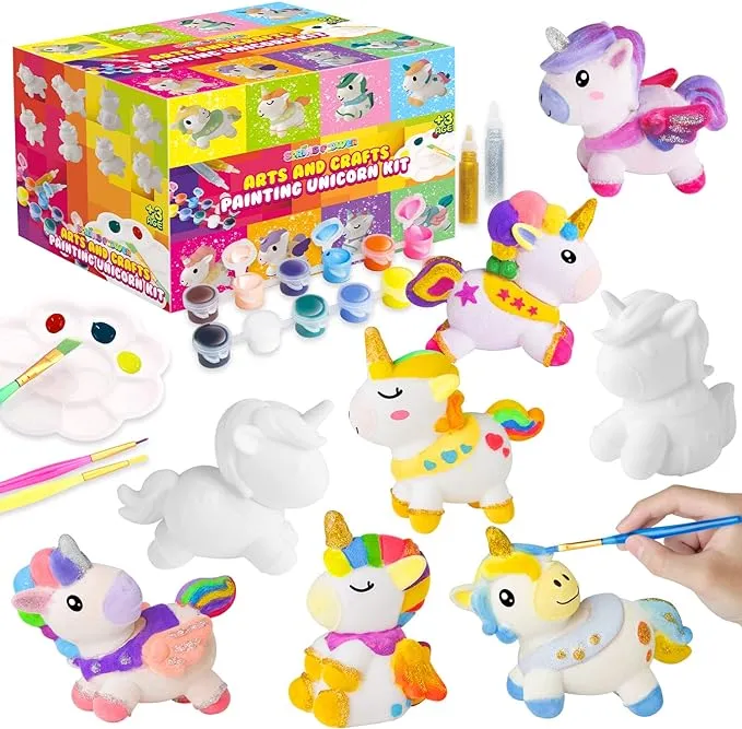 SpringFlower Unicorn Gift Toys for 3 4 5 6 7 8 Years Old Girls - Unicorn Arts an