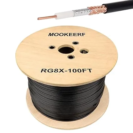 RG8x Coaxial Cable 200ft,Low Loss RG 8X Cable 200 Feet,RG8x Coax Cable 50 ohm