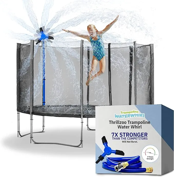 ThrillZoo Trampoline Sprinkler for Kids | Trampoline Accessories, Trampoline Sprayer, Outside Water Toys Sprinkler for Trampoline Water Sprinkler【WaterWhirl】