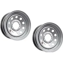 eCustomrim 2-Pack Trailer Rim Wheel 15X6 6 Lug On 5.5 in. Center Silver Modular