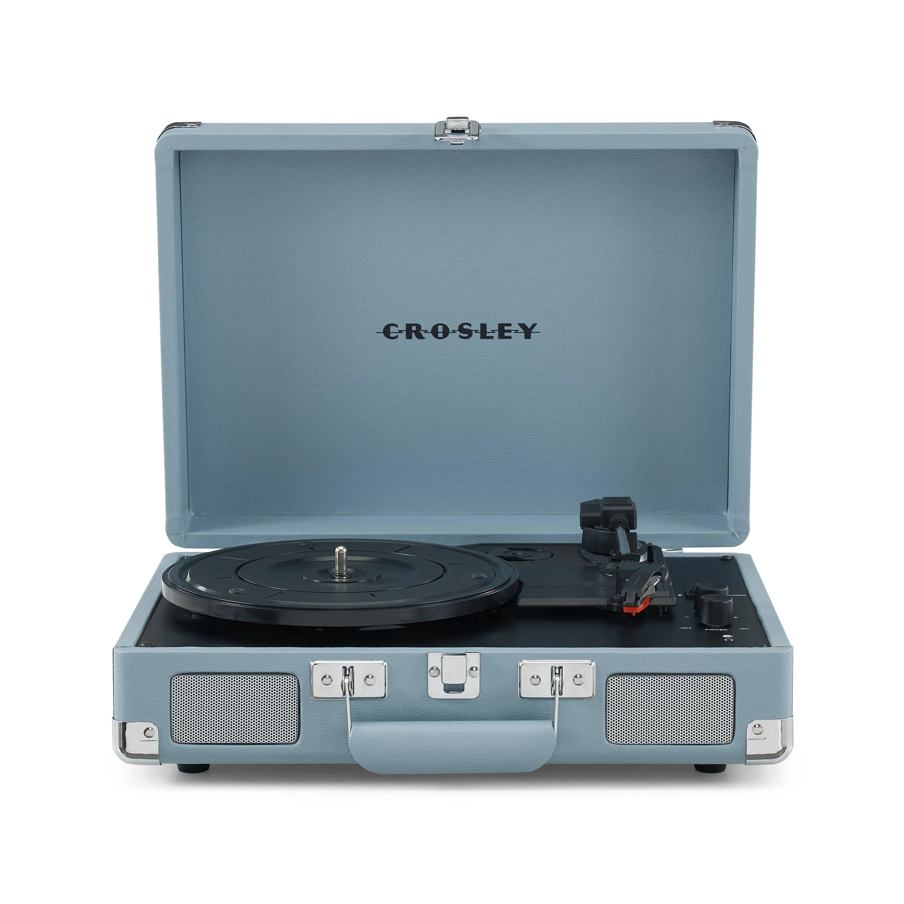 Crosley CR8005F-TL Cruiser Plus Vintage 3-Speed Bluetooth in/Out Suitcase Vinyl Record Player Turntable, Teal