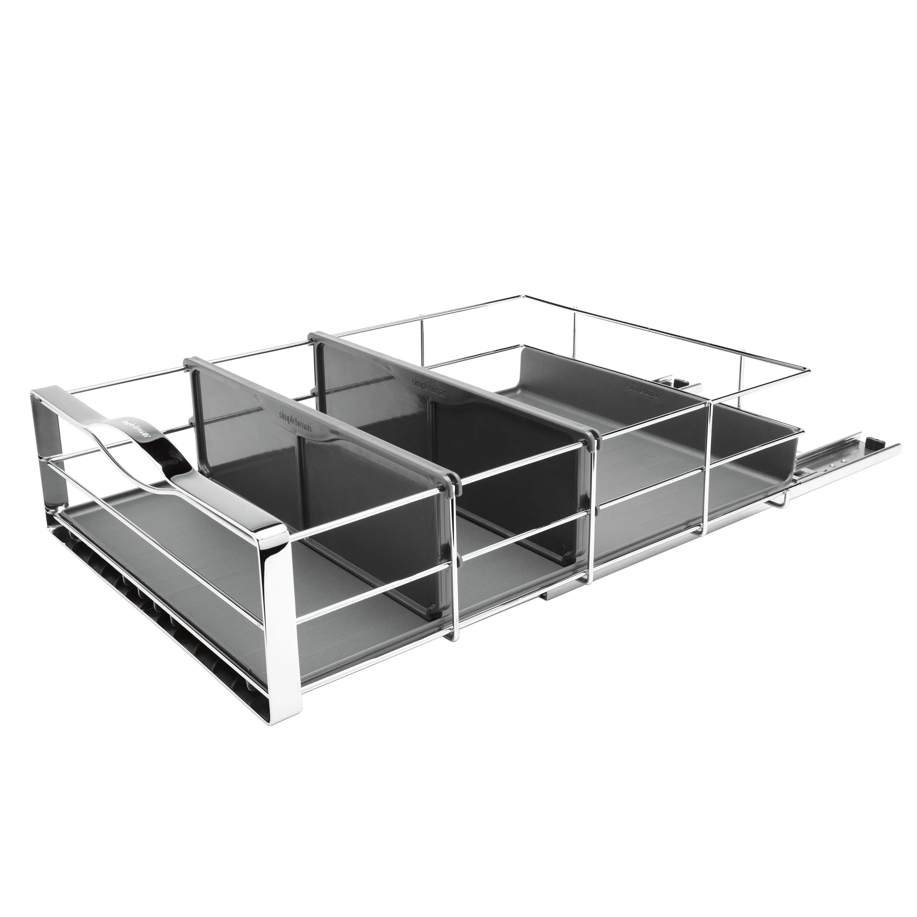 simplehuman 14 inch Pull-Out Cabinet Organizer, Heavy-Gauge Steel