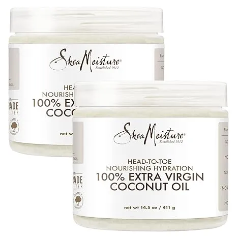 Shea Moisture 100% Xtra-Virgin Coconut Oil 15oz Head-To-Toe (2 Pack)