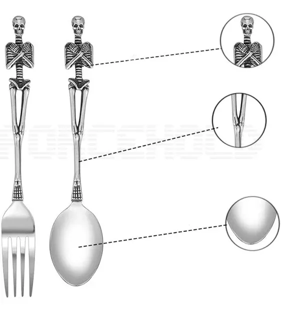 Loyeh Skeleton Skull Fork