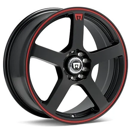 MOTEGI RACING MR116 Black w/Red Stripe Wheels 16 In 16x7 40 MR11667046740