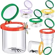 10 Pcs Insect Bug Viewer Magnifying Insect Box Stretchable Bug Collecting Jars Critter Insect Cage Bug Science Educational Kits Insect Cage Catcher Nature Exploration Toys