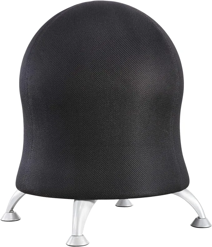 Safco Zenergy Ball Chair - Polyester Seat - Four-legged Base -...