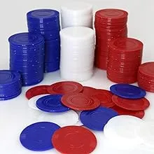 GiftExpress Lot of 300, Plastic Poker Chips for Kids Game Play, Learning... 