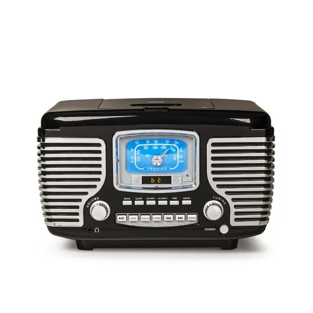 Crosley - Corsair Radio CD Player - Black