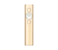 Logitech Spotlight Presentation Remote - Advanced Digital Highlighting with Bluetooth, Universal Presenter Clicker, 30M Range and Quick Charging – Gold