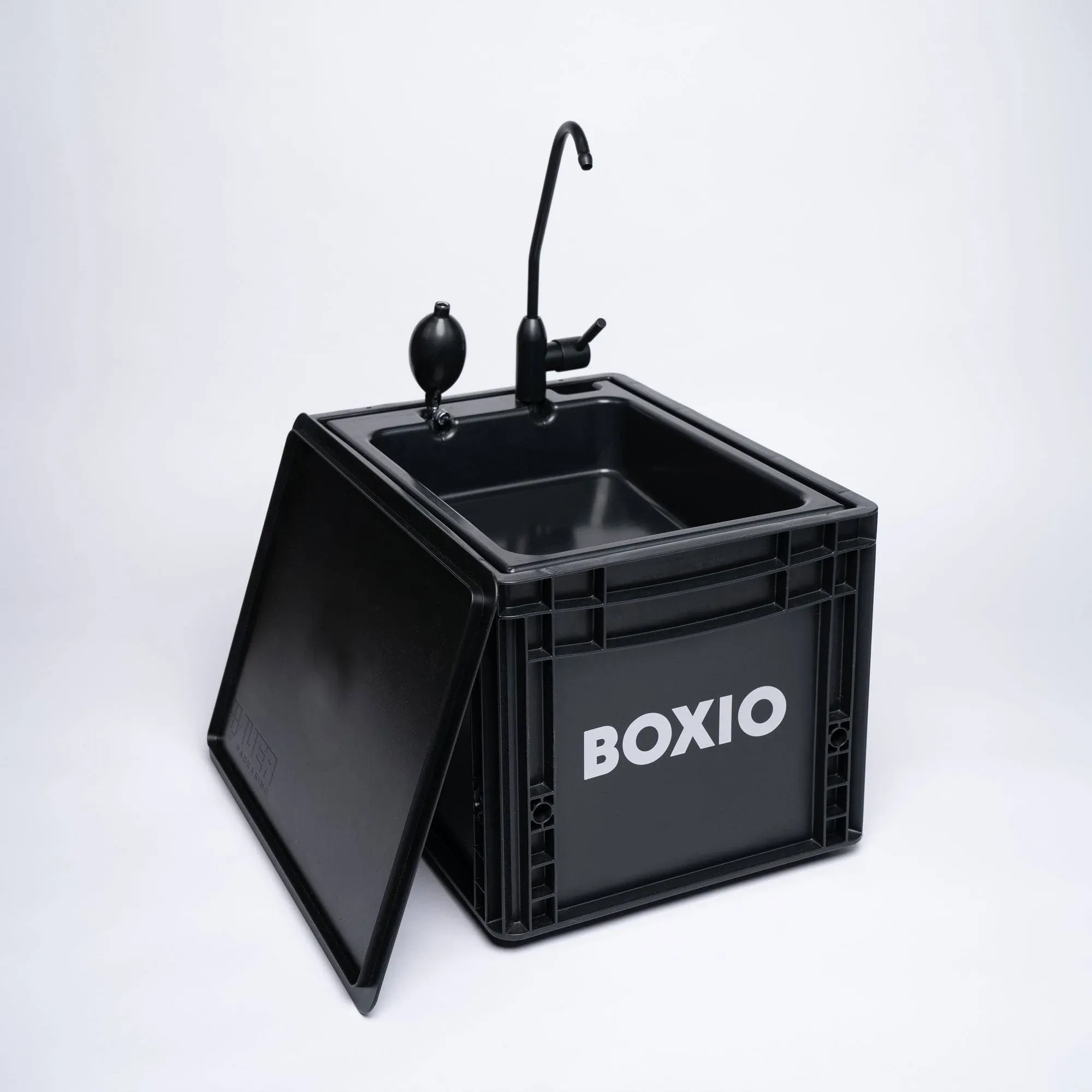 BOXIO Wash Portable Sink - Convenient Camping Sink Solution! Compact with Unique Design, Separate Canister, Lightweight Mobile Sink for Garden/Camping/Outdoor Events/Gatherings/Worksite/RV/IndoorBOXIO Wash Portable Sink - Convenient Camping Sink S…