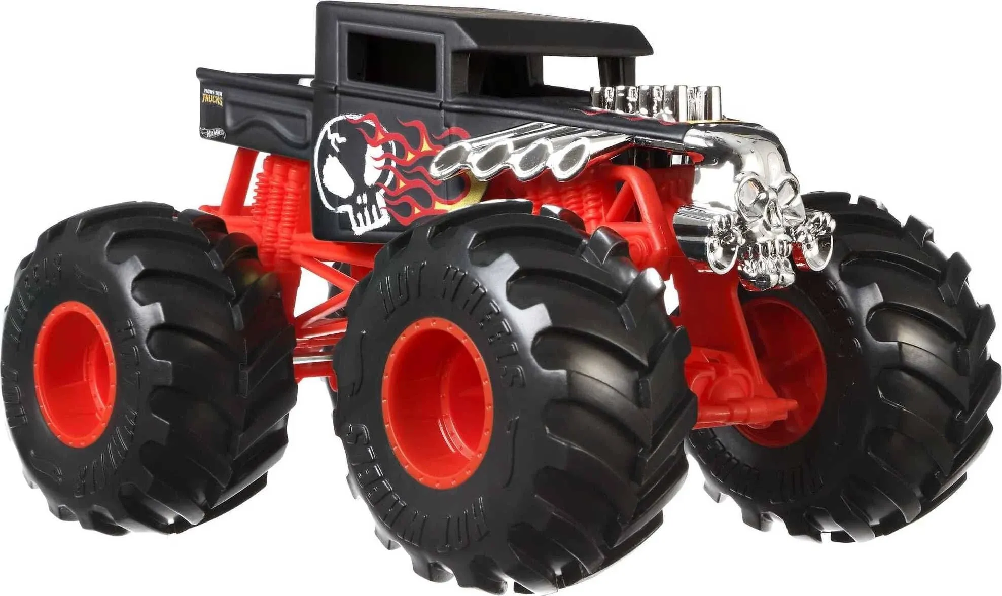 Hot Wheels Monster Trucks Oversized Bone Shaker, Die-Cast Toy Truck in 1:24 Scale