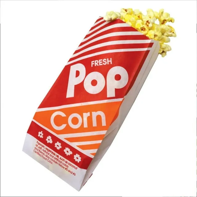 202 PCS Popcorn Bags with Popcorn Scoop and Salt Shaker,1 oz Small Pop Corn Bags Popcorn Bags Individual Servings for Popcorn Machine Supplies Party Movie Night Theater (Simple, 202 PCS)