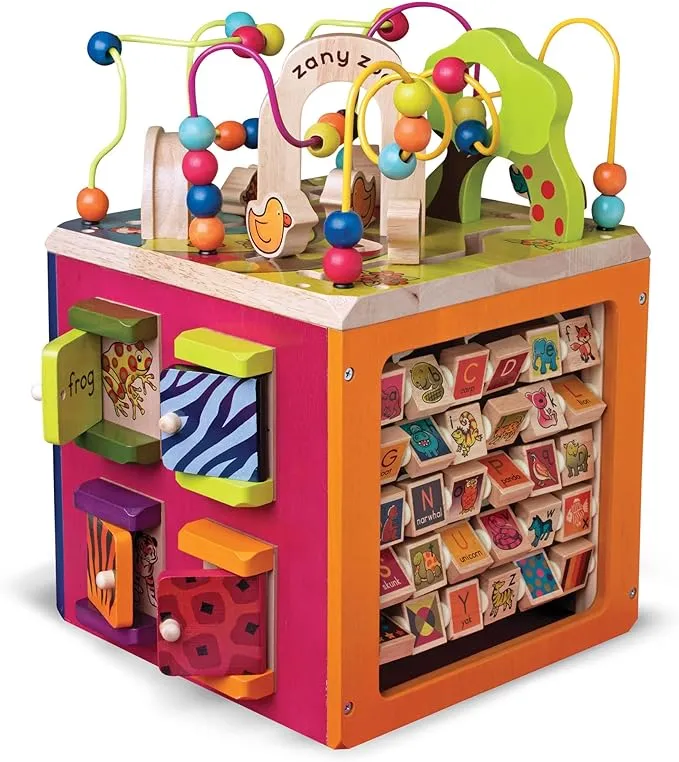 B. Zany Zoo Wooden Activity Cube